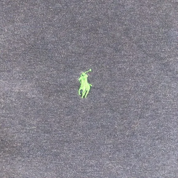 Ralph Lauren Polo Shirt Adult Extra Large Blue Green Pony Rugby Casual Mens - Picture 2 of 7